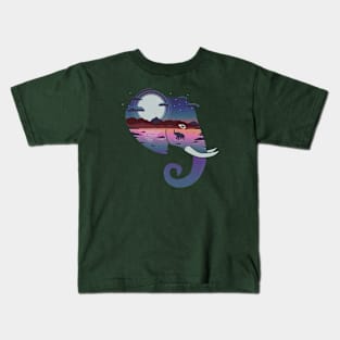 Elephants Horizon Kids T-Shirt